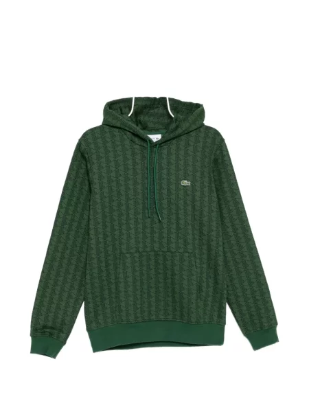 Hanorac cu glugă Lacoste verde