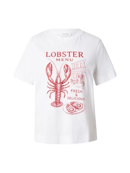 Rich & Royal Tričko Lobster červená třešeň bílá