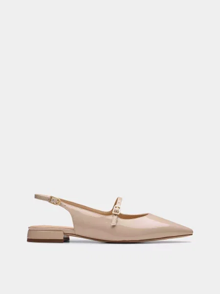 Шкіряні Босоніжки Clarks Sensa 15 Shine бежевий