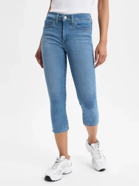 Levi's Dżinsy Shaping Skinny Capri Kobiety jednolity 26 niebieski