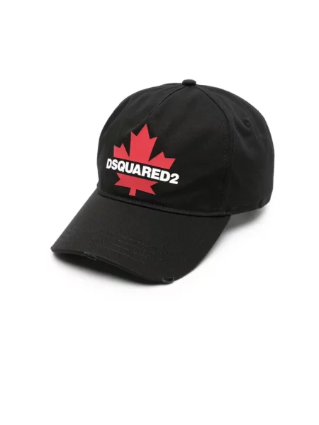 Czapka z daszkiem Dsquared2 czarna