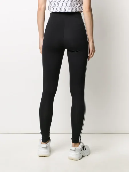 Hanorac cu glugă Adidas cu dungi cu spatele deschis negru