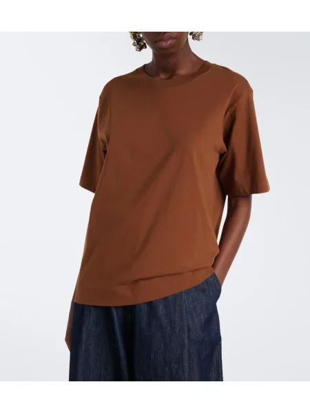 Tricou Dries Van Noten din jerseu maro