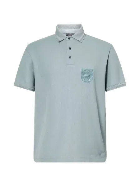 Tricou polo Emporio Armani cu autograf albastru