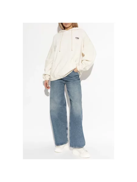 Bluza z kapturem Golden Goose z kapturem beżowa