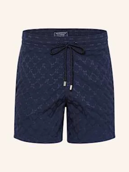 Vilebrequin Koupací Šortky Turtle Monogram Jacquard Moopea tmavě modrá