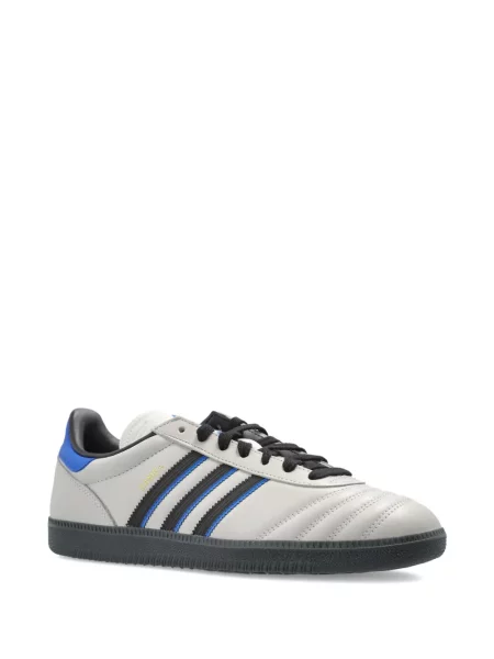 Sneakerși Adidas Samba cu dungi tricotate gri