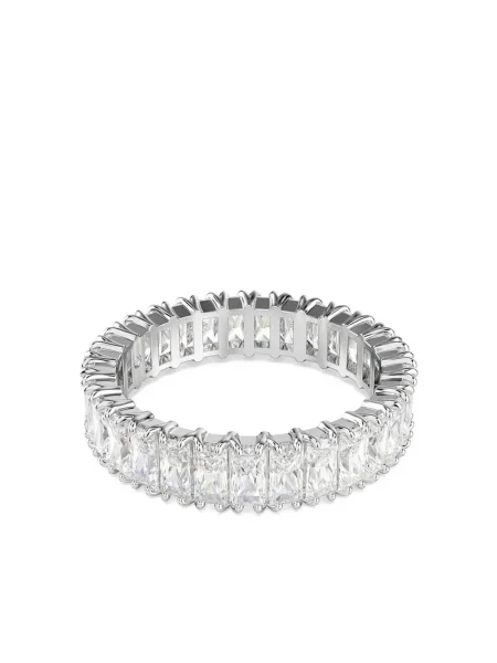 Inel Swarovski argintiu