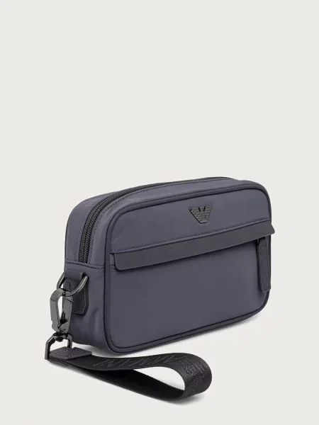 Pungă cosmetică Emporio Armani gri