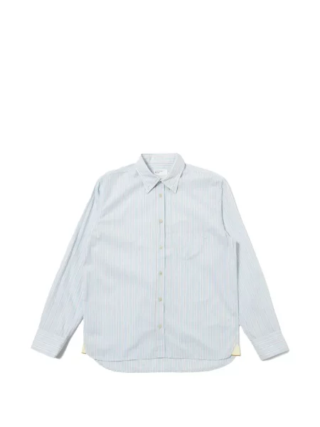 Pruhované pruhované košile Universal Works modré
