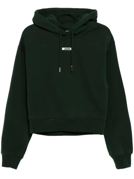 Hanorac cu glugă Jacquemus cu autograf cu cordon verde