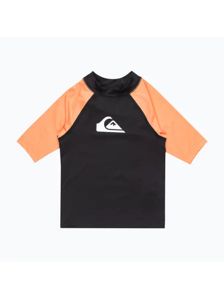 Gyermek úszó póló Quiksilver Everyday black/melon. Méret: cm fekete