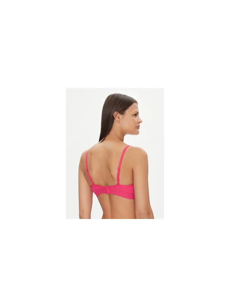 HUGO Melltartó felső Bralette Rib rózsaszín
