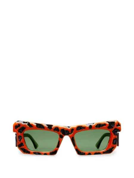 Ochelari de soare Kuboraum cu imagine cu model leopard portocaliu