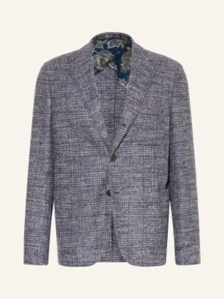 Etro Sako Regular Fit modrá / světle šedá