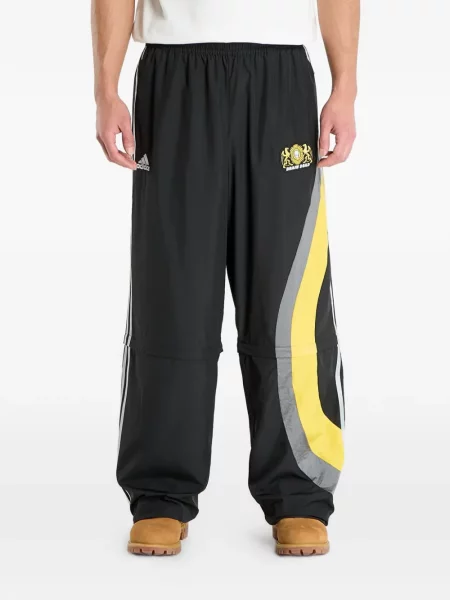 Pălărie Adidas cu dungi cu platformă din jerseu alb