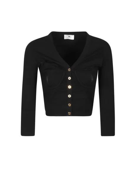 Kardigan Elisabetta Franchi czarny