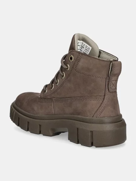 Semišové workery Timberland Greyfield na platformě hnědá