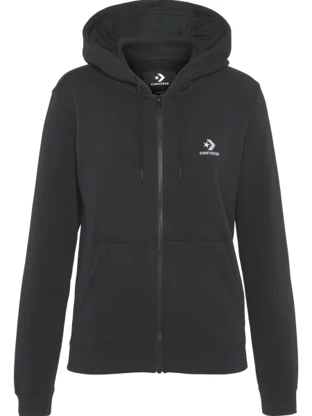 Geacă Converse cu broderie negru