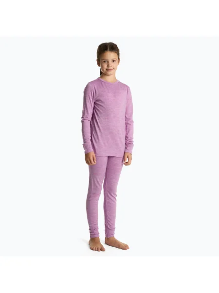Gyermek termikus fehérnemű szett WOOLCANO Merino lila. Méret: cm lila