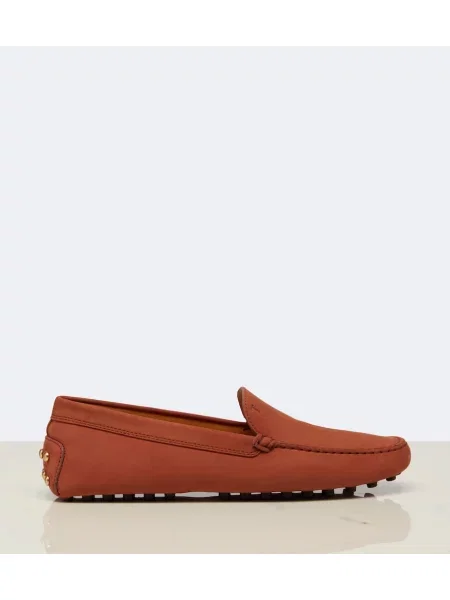 Pantofi loafer Tod's din piele de căprioară maro
