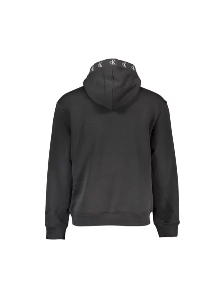 Bluza z kapturem Calvin Klein Jeans czarna