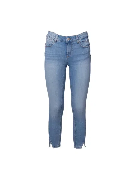 Skinny jeansy skinny Fracomina niebieskie