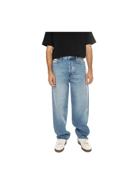 Szerokie jeansy Only & Sons niebieskie