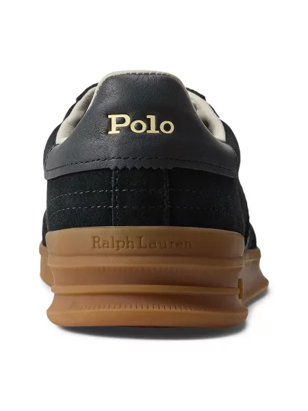 Кожаные кроссовки Polo Ralph Lauren черные
