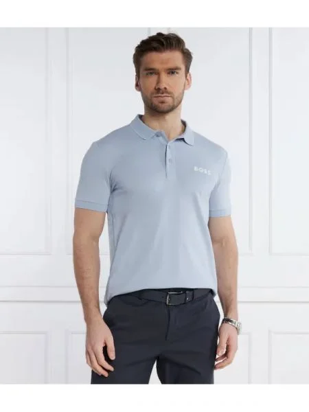BOSS GREEN Polo Paule | stretch albastru