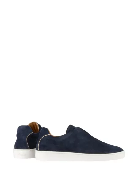 Chiloți Aurélien din piele de căprioară slip-on albastru
