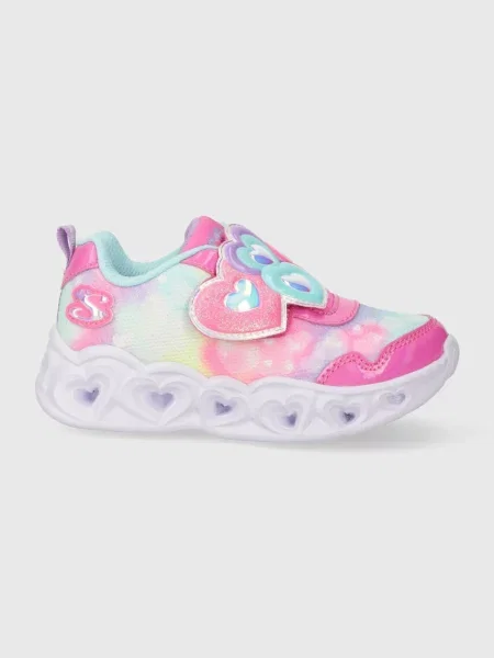 Skechers Detské tenisky HEART LIGHTS LOVIN REFLECTION fialová
