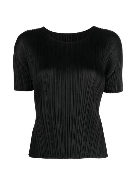 Tricou Pleats Please Issey Miyake negru
