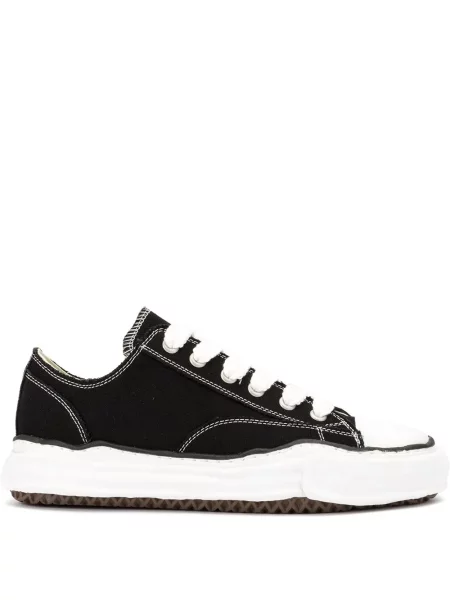 Sneakersy Maison Mihara Yasuhiro sznurowane koronkowe czarne