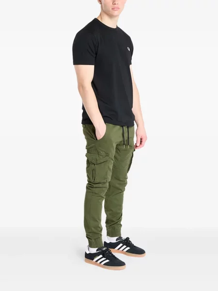 Pantaloni cargo Alpha Industries din țesătură twill verde