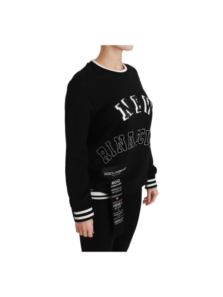Lniana bluza Dolce And Gabbana czarna