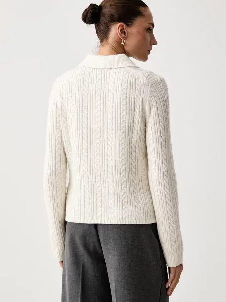 Tommy Hilfiger Sweter Kremowy beżowy