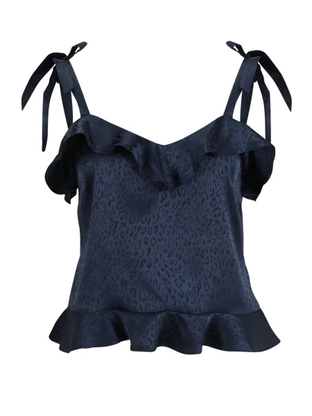 Wallis Petite Top tengerészkék fekete