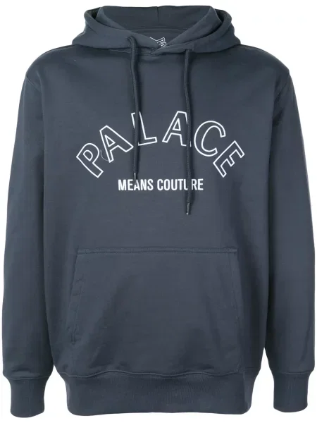 Hanorac cu glugă Palace cu imagine albastru