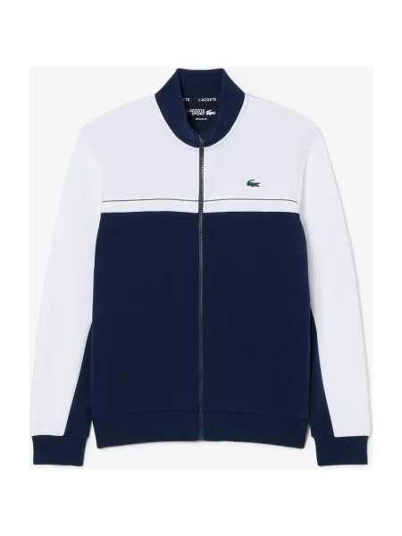 Bluza Lacoste Sport Colour-Block Full Zip granatowa S biała