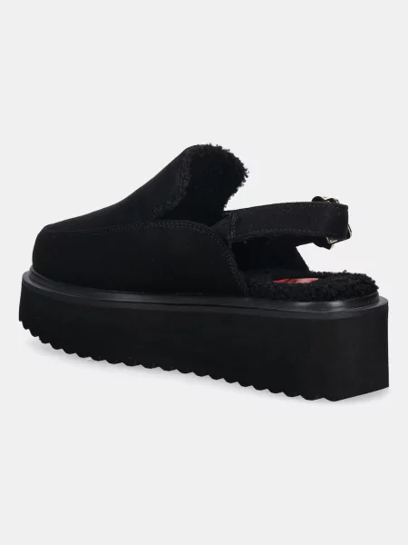 Pantofle Love Moschino na platformě černá