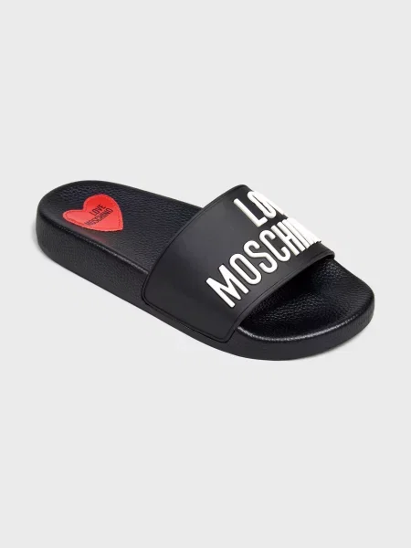 Шлепанцы Love Moschino черные