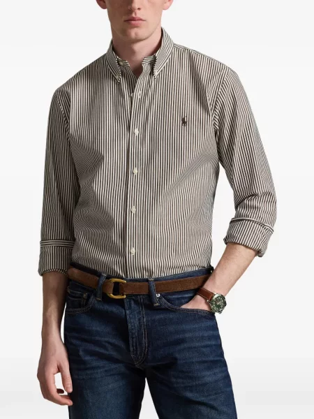 Gulerat șosete Polo Ralph Lauren de lână cu dungi negru
