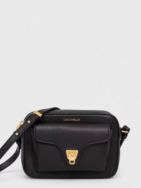 Coccinelle crossbody kabelka kožená černá