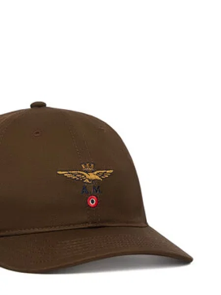 Férfi baseballsapka Aeronautica Militare chestnut brown. Méret: OS barna