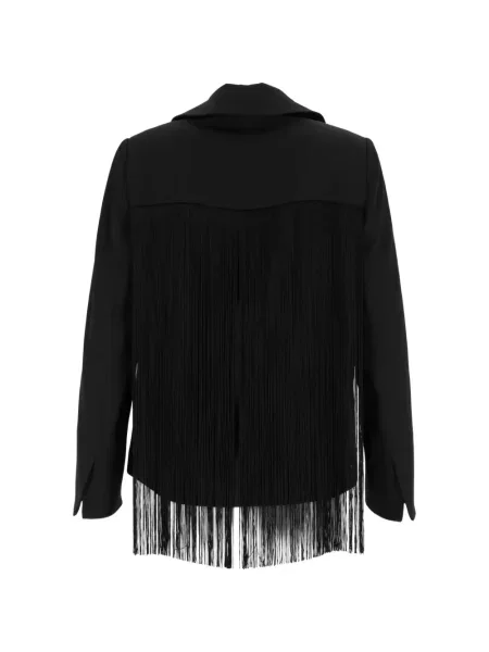 Μπλέιζερ Shirtaporter με κρόσσια μαύρο