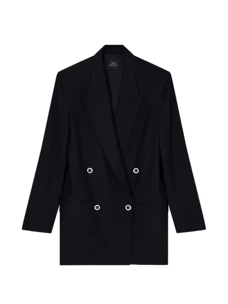 Sacou Armani Exchange cu două rânduri de nasturi negru