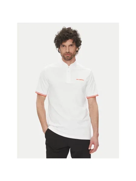 KARL LAGERFELD Polo Regular Fit λευκό