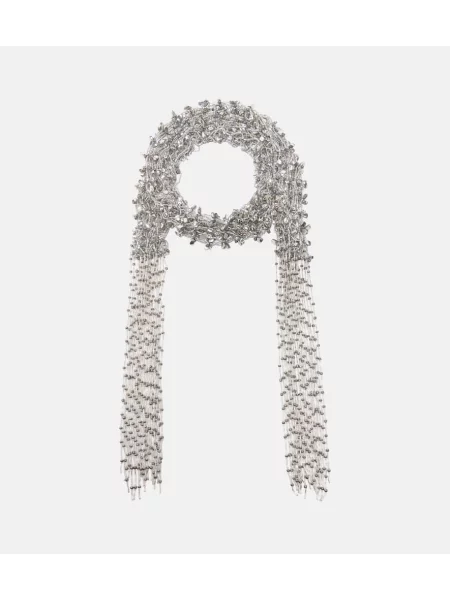 Naszyjnik Dries Van Noten z frędzli srebrny