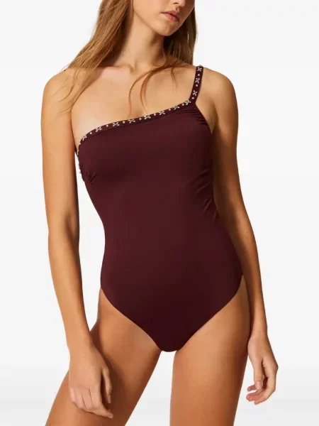 Maudymosi kostiumėlis Twinset vieno peties raudona
